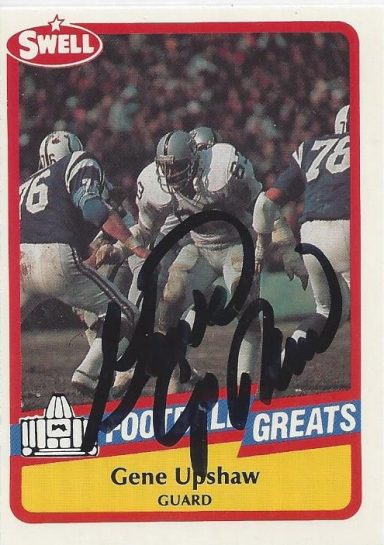 Gene Upshaw signed Trading Card