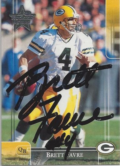 Brett Favre signed Trading Card Packers