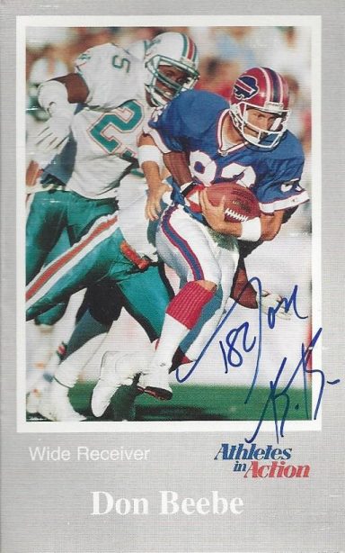 Don Bee Bee signed Trading Card Bills