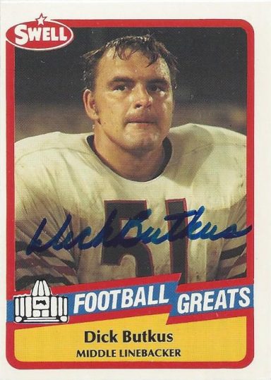 Dick Butkus signed Trading Card