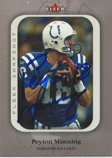 Peyton Manning signed Trading Card Colts