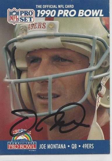 Joe Montana signed Trading Card 49ers