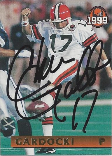 Chad Gardocki signed Trading Card Browns