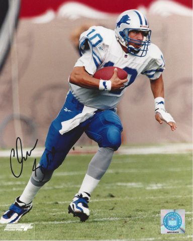 Charlie Batch signed 8x10 Lions