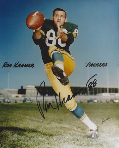 Ron Kramer signed 8x10 Packers