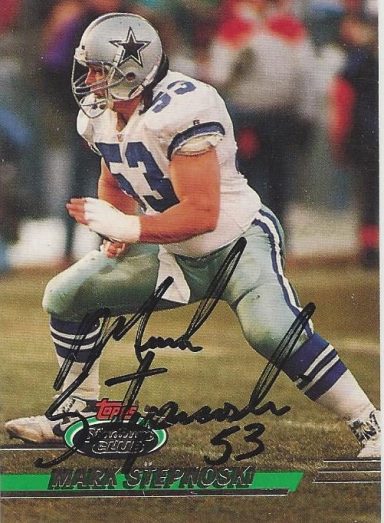 Mark Stepnowski signed Trading card Cowboys