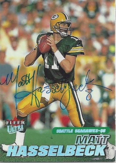 Matt Hasselbeck signed Trading Card Packers