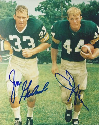 Jim Taylor & Donnie Anderson signed 8x10 Packers