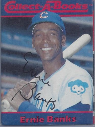 Ernie Banks signed Trading Card Cubs