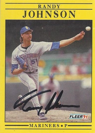 Randy Johnson signed Trading Card Mariners