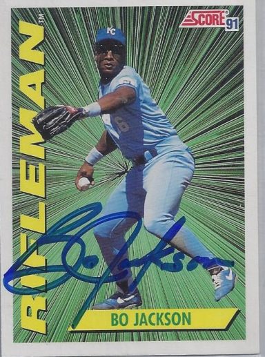 Bo Jackson signed Trading Card Royals 