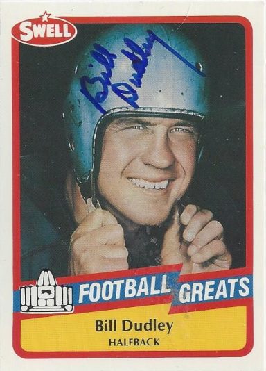 Bill Dudley signed Trading Card