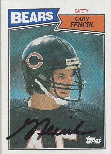 Gary Fencik signed Trading Card Bears