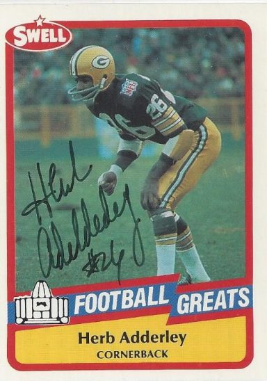 Herb Adderley signed Trading Card