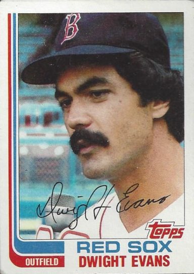 Dwight Evans signed Trading Cards Sox