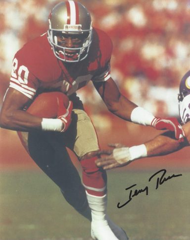 Jerry Rice signed 8x10 49ers