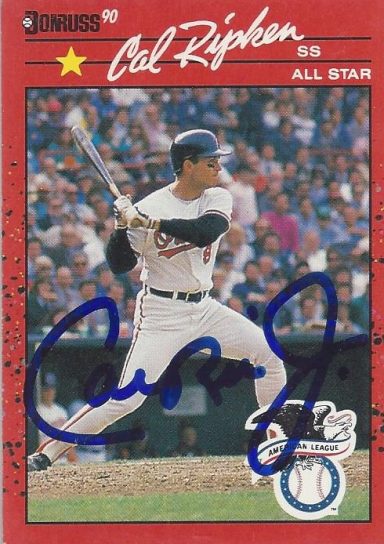 Cal Ripken signed Trading Card Orioles