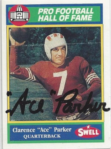 Ace Parker signed Trading Card