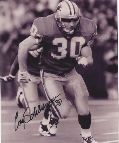 Cory Schlesinger signed 8x10 Lions