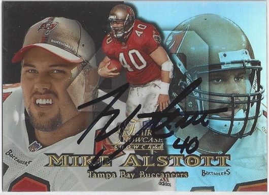 Mike Alstott signed Trading Card Buccaneers