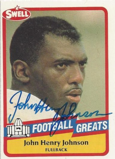 John Henry Johnson signed Trading Card