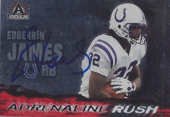 Edgerin James signed Trading Card Colts