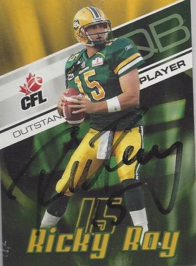 Ricky Ray signed Trading Card Eskimos