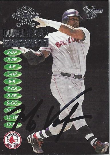 Mo Vaughn signed Trading Card Sox