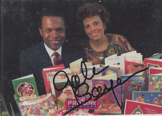 Gayle Sayers signed Trading Card Bears