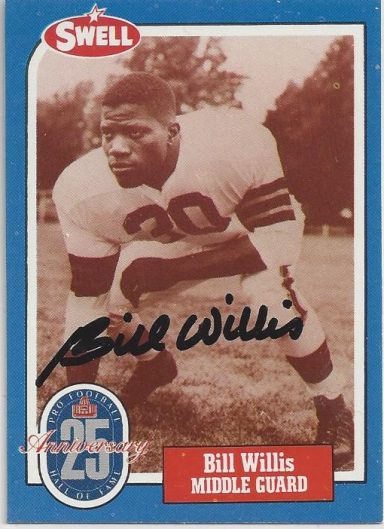 Bill Willis signed Trading Card