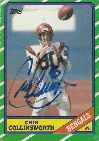 Chris Collinsworth signed Trading Card Bengals