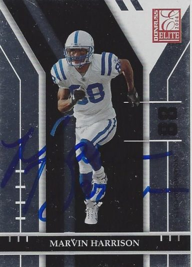 Marvin Harrison signed Trading Card Colts