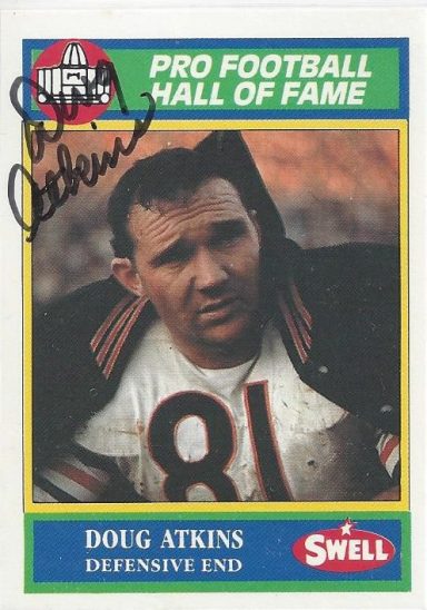 Doug Atkins signed Trading Card