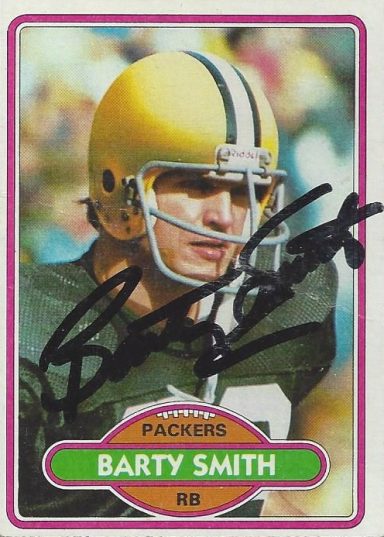 Barty Smith signed Trading Card Packers