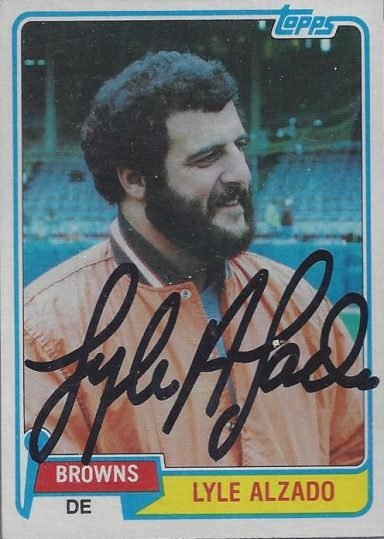 Lyle Alzado signed Trading Card Browns