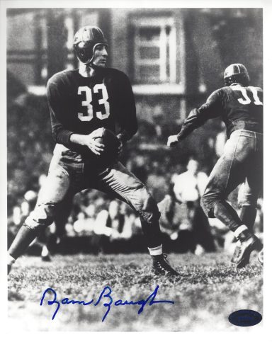 Sammy Baugh signed 8x10 Redskins