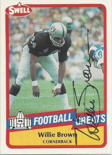 Willie Brown signed Trading Card