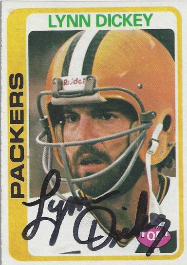 Lynn Dickey signed Trading Card Packers