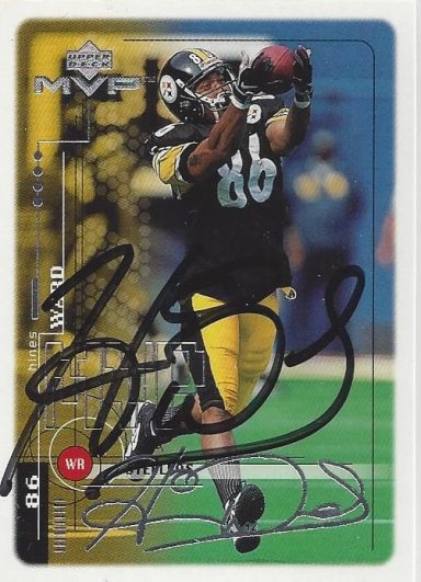 Hines Ward signed Trading Card Steelers