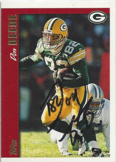 Don Bee Bee signed Trading Card Packers