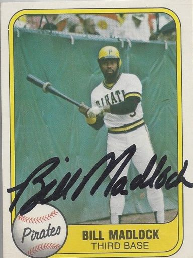 Bill Madlock signed Trading Card Pirates