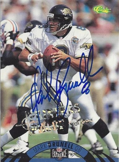 Mark Brunell signed Trading Card Jaguars