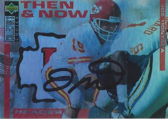 Joe Montana signed Trading Card Chiefs