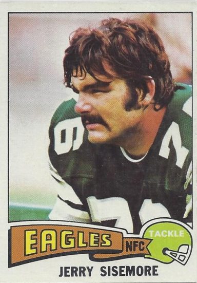 Jerry Sisemore signed Trading Card Eagles