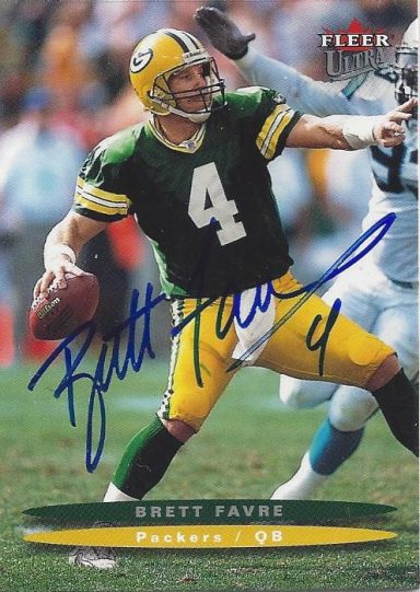 Brett Favre signed Trading Card Packers