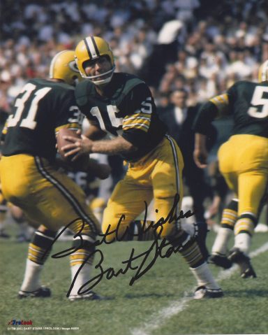 Bart Starr signed 8x10 Packers