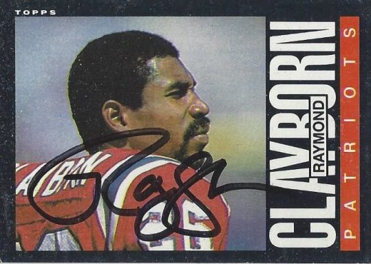 Raymond Clayborn signed Trading Card Patriots