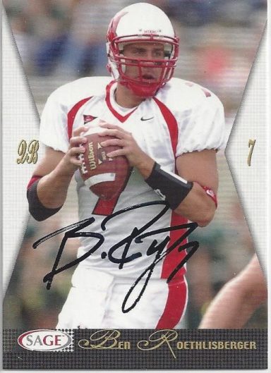 Ben Roethlisberger signed Trading Card Steelers