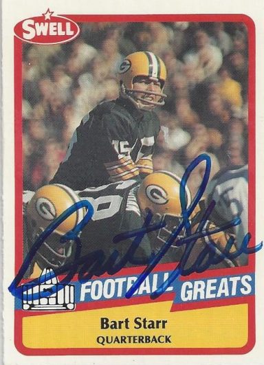 Bart Starr signed Trading Card