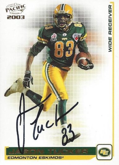 Jason Tucker signed Trading card Eskimos